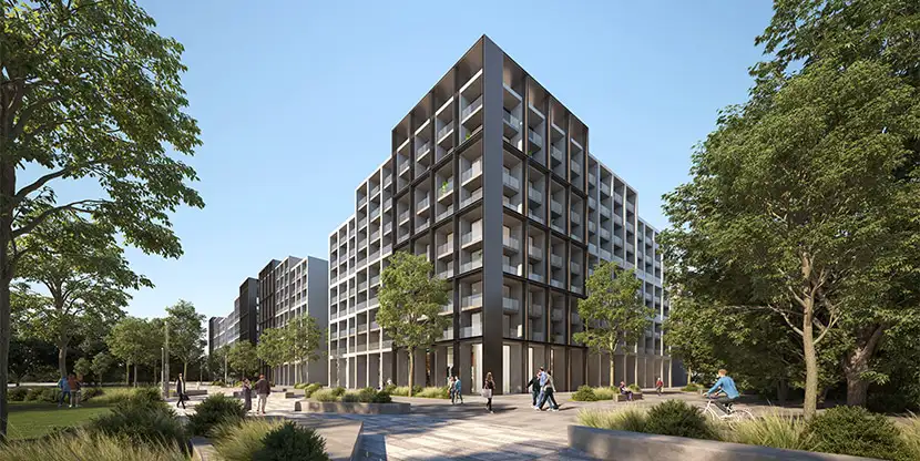 Nasaq community apartments in Aljada Sharjah